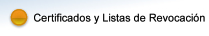 Certificados y Listas de Revocación